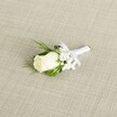 WHITE ROSE BUTTONHOLE